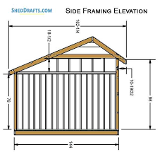 12 20 Saltbox Storage Shed Plans