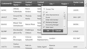 Excel Style Filtering For The Asp Net Ajax Grids Infragistics Blog