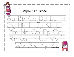 Alphabet Tracing Worksheets Kindergarten For Free Preschoolers