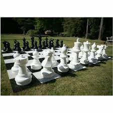 black giant garden outdoor chess sets