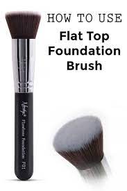 how to use flat top foundation brush