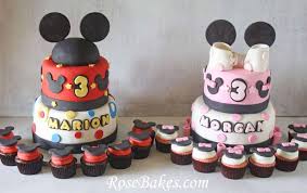 mickey and minnie mouse birthday cakes