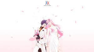 Zero two | darling in the franxx. Download Couple Happy Hiro And Zero Two Anime Art Wallpaper 1920x1080 Full Hd Hdtv Fhd 1080p