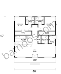 40x40 barndominium floor plans