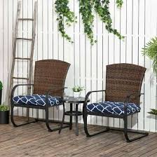 Outsunny Garden Chair Cushions Blue