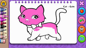 Download now gambar kucing mewarnai di sketsa untuk coloringpages asia. Belajar Mewarnai Gambar Kucing Lucu Coloring And Learn Youtube