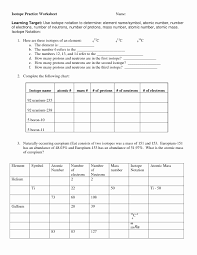 50 Atoms And Isotopes Worksheet Answers Chessmuseum