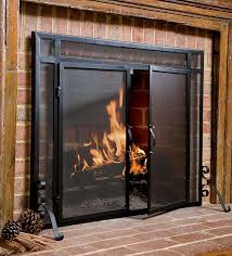 Flat Guard Fire Screens With Doors In