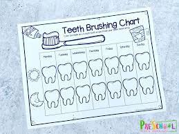 free printable teeth brushing chart
