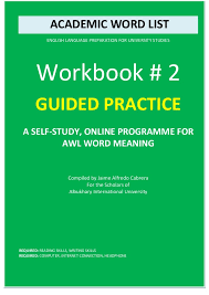 Awl Academic Word List Workbook 02 Guided Practice For Pre Univers