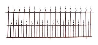 100 Ft Flame Finial Wrought Iron Fence