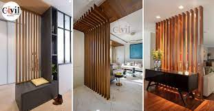 amazing wooden room divider design