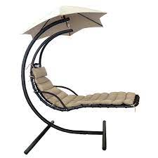 Click or tap to zoom. Island Umbrella Island Retreat Hanging Lounge W Shade Canopy In Khaki The Home Depot Canada