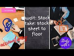 audit stock take stock sheet to floor