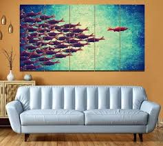 Imaging Canvas Abstract Fish Nature
