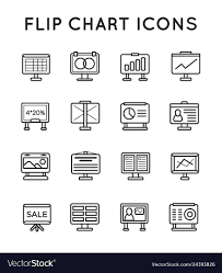 Set Of Flip Chart Office Icons Icons For All