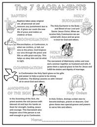 Seven Sacraments Coloring Worksheets Teaching Resources Tpt