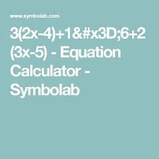 equation calculator symbolab