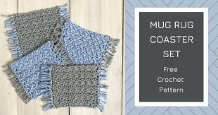 easy mug rug coasters free crochet