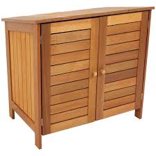meranti wood outdoor storage cabinet