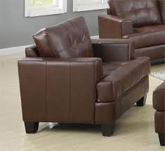 Brown Leather Sofa Set Samuel