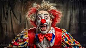 ai generated clown with a very