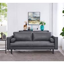 modern top grain genuine leather sofa