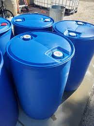 55 gallon plastic water storage barrel