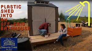 building an off grid bathhouse out of a