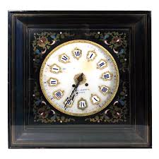 Paris Wall Clock Gold Black Ornate