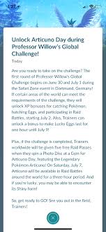 Articuno Day Will Give Us The Chance To Catch A Shiny Form