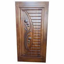 exterior brown teak wood door for home