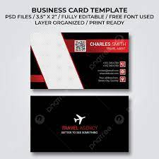 travel agency business card template