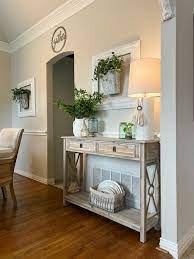 decor for a lively spring console table