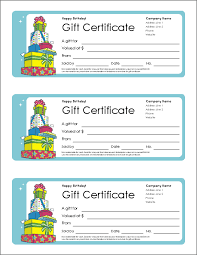 free gift certificate template and
