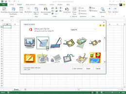 insert clipart images in excel 2016
