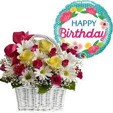 Want to send something a little. Send Mixed Flowers In Basket With Happy Birthday Balloon To Manila Best Birthday Gift