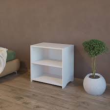 Bed Side Table With Single Adjustable Shelf
