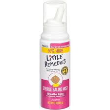 Saline sprays can also be used to treat nose bleeds. Little Remedies Saline Nasal Mist For Babies Stuffy Noses 3oz Target