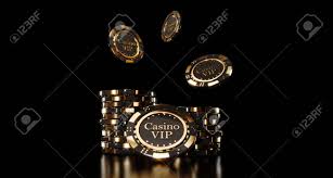 Casino Chips On Black Background. Casino Game Golden 3d Chips. Online Casino  Background Banner Or Casino Logo. Black And Gold Chips. Gambling Concept,  Poker Mobile App Icon. 3d Rendering. Stock Photo, Picture