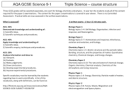 aqa gcse science combined science course structure ppt 3 aqa