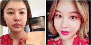 park eun ji demonstrates how makeup