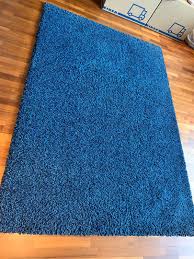 good quality blue rug from ikea