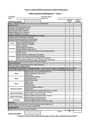 Emt Assessment Sheet Fill Online Emergency Medical