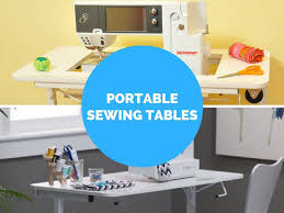 portable sewing machine tables