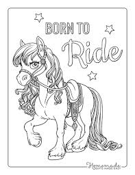 best horse coloring pages for kids