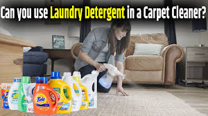 laundry detergent in a carpet cleaner
