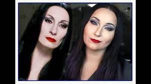 morticia addams realistic makeup