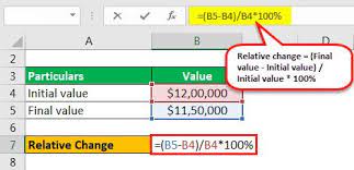 calculate relative change