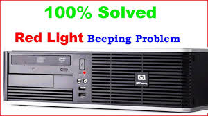 how to fixed hp red light beep problem